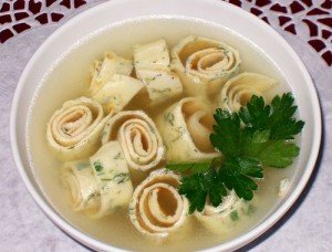 Суп с блинчиками Суп с блинчиками
