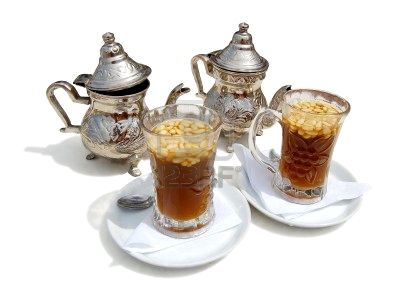 Мятный чай с кедровыми орешками по-тунисски