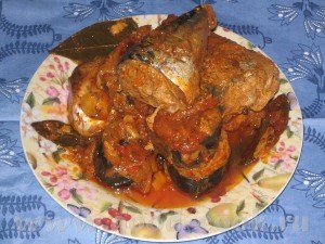 Скумбрия под соусом Скумбрия под соусом