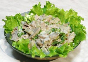Мясной салат с грибами Мясной салат с грибами