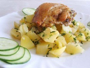 Курица с картошкой, запеченная в рукаве рецепт Курица с картошкой, запеченная в рукаве рецепт