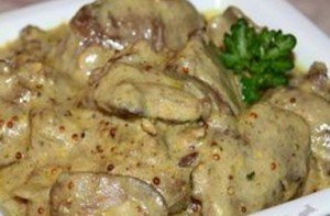 Куриная печень в горчичном соусе рецепт Куриная печень в горчичном соусе рецепт