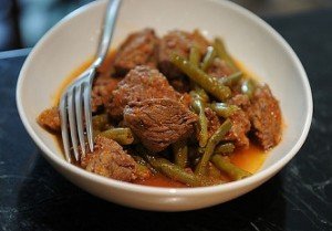 Мясо со стручковой фасолью рецепт Мясо со стручковой фасолью рецепт