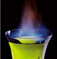 Новогодний коктейль  «Зеленое пламя» рецепт