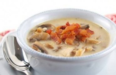 Суп с индейкой и грибами